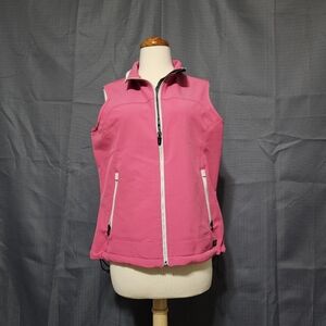 Dickies STORM Pink Full Zip Softshell Women Vest Medium Workwear